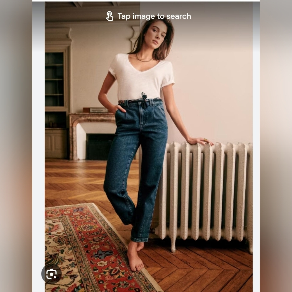 Sezane Manu demin trousers 34 US 0-2
